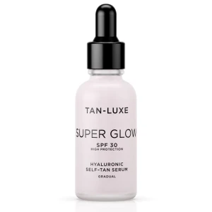 TAN-LUXE Super Glow Hyaluronic Self-Tan Serum Face SPF 30 30ml