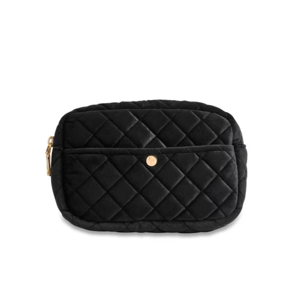 Fan Palm Beauty Bag Medium Black Velvet - Foto 1