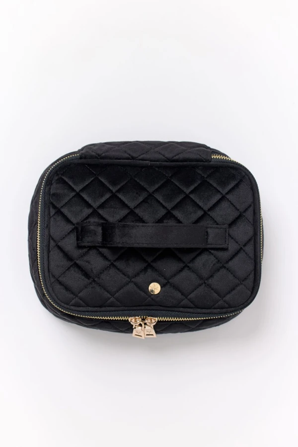 Fan Palm Beauty Queen Bag Black Velvet
