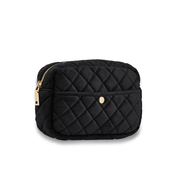 Fan Palm Beauty Bag Medium Black Velvet - Foto 2