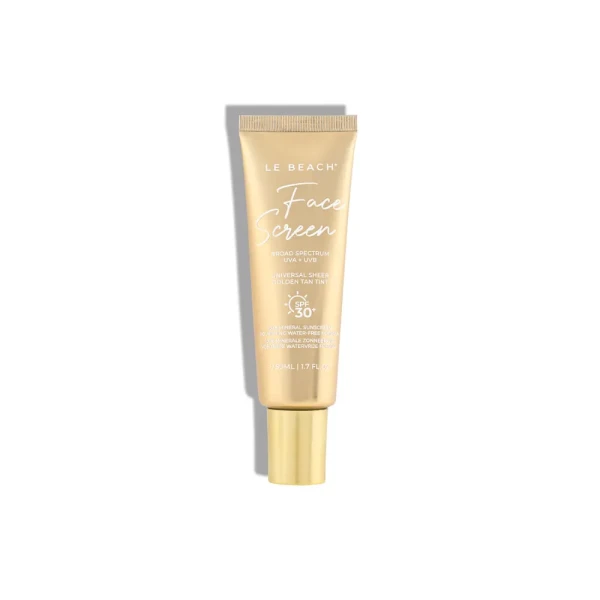 LE BEACH Face Screen SPF 30+ Golden Tan Tint